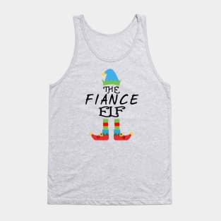 The Fiance Elf Matching Family Group Christmas Party SANTA Tank Top